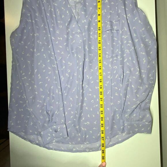 Lush | Long Sleeve V-Neck Blouse | Lilac | Size L - Picture 12 of 13
